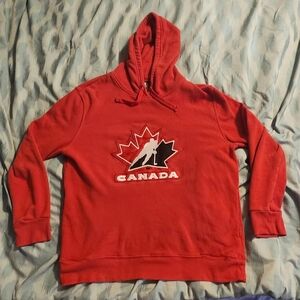 Vintage Saga Team Men's Canada Hockey ‎ Hoodie Sweater Men's Large